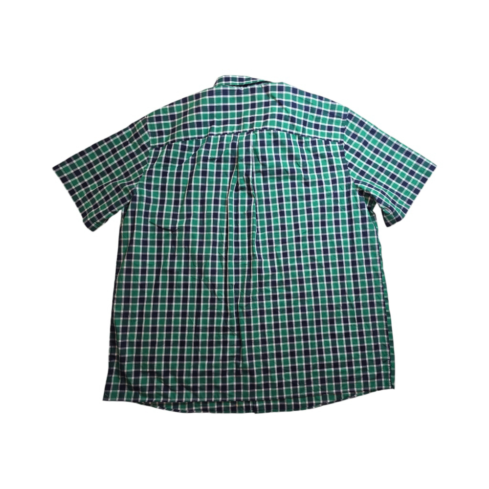 Lot 2 Men's Harbor Bay Plaid Button Down Shirts 2XLT Green Blue Red - Picture 4 of 8